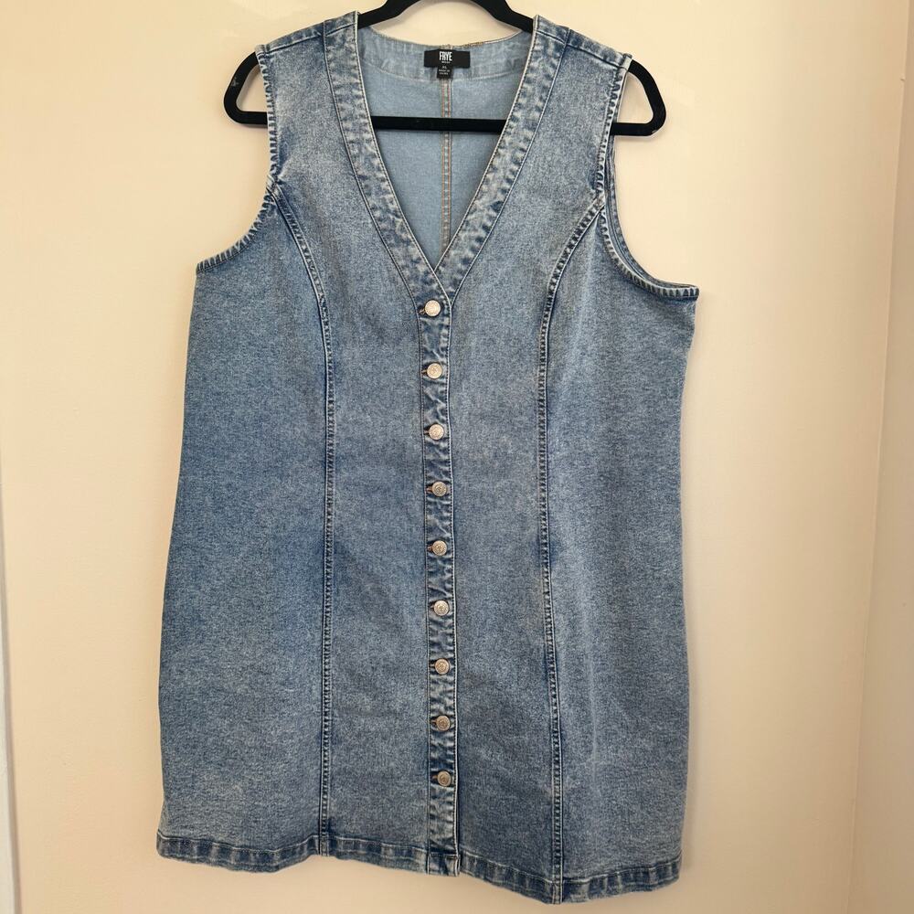 Frye Blue Denim Mini Dress